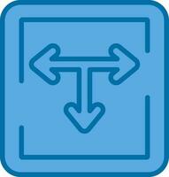 T Junction Vector Icon Design