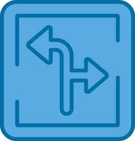 Turn Direction Vector Icon Design