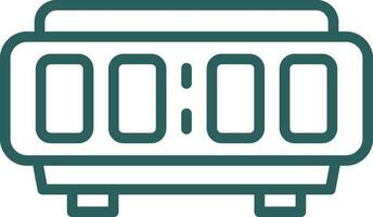 digital alarma reloj vector icono diseño