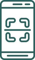 Mobile Scanner  Vector Icon Design