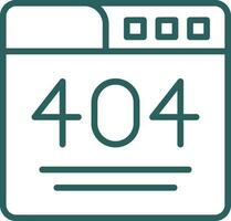 404 Error  Vector Icon Design