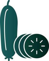 Cucumber Vector Icon Design