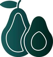 Avocado Vector Icon Design