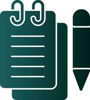 cuaderno vector icono diseño