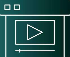 Video stream Vector Icon Design