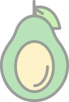 Avocado Vector Icon Design