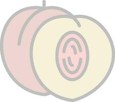 Nectarine Vector Icon Design