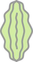 Bitter Melon Vector Icon Design