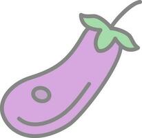 Eggplant Vector Icon Design