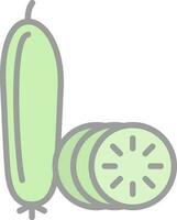 diseño de icono de vector de pepino