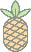 diseño de icono de vector de piña