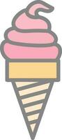 Ice Cream Vector Icon Design