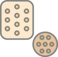 Biscuit Vector Icon Design