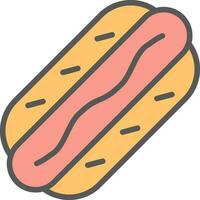 Hot Dog  Vector Icon Design