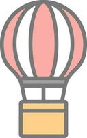 Hot Air Balloon  Vector Icon Design