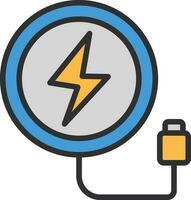 Wireless Charger  Vector Icon Design