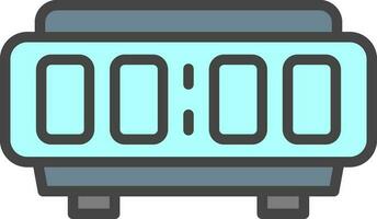 Digital Alarm Clock  Vector Icon Design