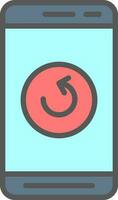 Mobile Refresh  Vector Icon Design