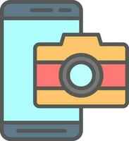 Mobile Camera  Vector Icon Design