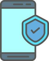 Mobile Security  Vector Icon Design