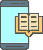 Reading Book  Vector Icon Design