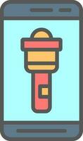 Flashlight  Vector Icon Design