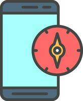 Compass  Vector Icon Design