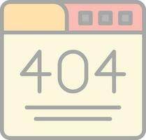 404 Error  Vector Icon Design