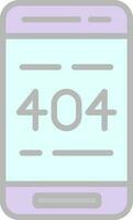 404 Error  Vector Icon Design