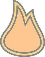 Flame  Vector Icon Design