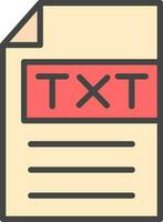 TXT vector icono diseño