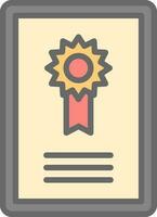 Certificate  Vector Icon Design