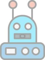 robot vector icono diseño