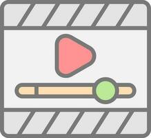 Video Player  Vector Icon Design