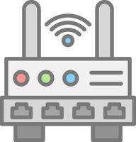 Wifi Router  Vector Icon Design