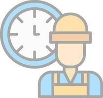 Working Hours  Vector Icon Design