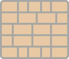 Brickwall  Vector Icon Design