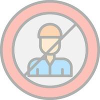 No Child Labor  Vector Icon Design