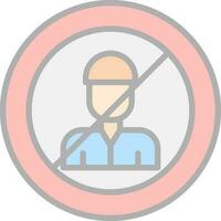 No Child Labor  Vector Icon Design