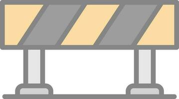 Road Barrier  Vector Icon Design