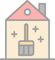 House Cleaning Vector Icon Design