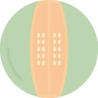 Melon Cantaloupe Vector Icon Design