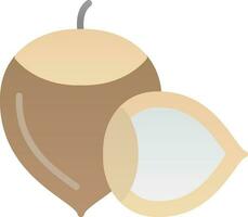 Hazelnut Vector Icon Design