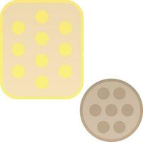 Biscuit Vector Icon Design