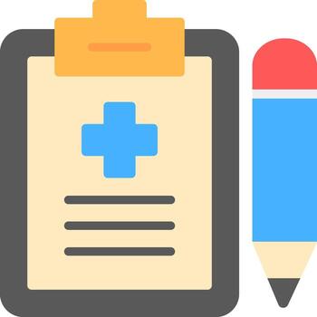 Medical Record  Vector Icon Design