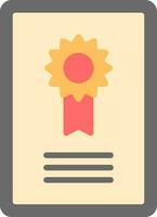 Certificate  Vector Icon Design