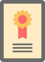 Certificate  Vector Icon Design