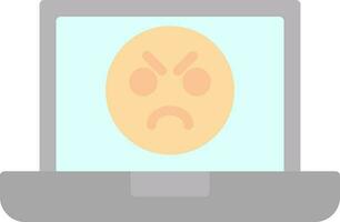 Angry Face  Vector Icon Design