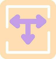 T Junction Vector Icon Design