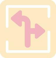 Turn Direction Vector Icon Design